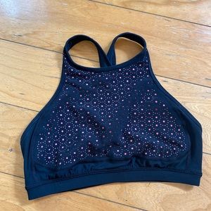 Black & Coral Color Me Quick Bra